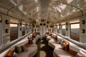 La carrozza bar del treno La Dolce Vita Orient Express