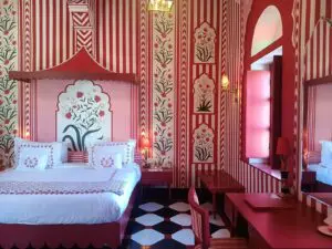 Una camera del boutique hotel Villa Palladio di Jaipur