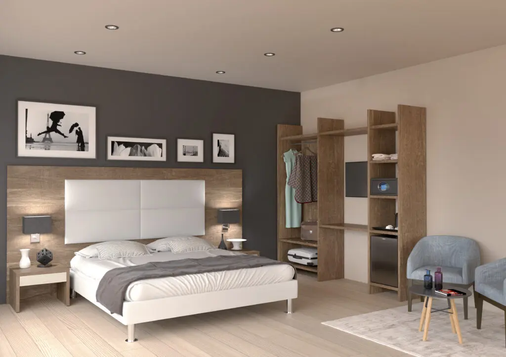 Fas Italia si occupa anche di arredi e mobili per le camere d'albergo