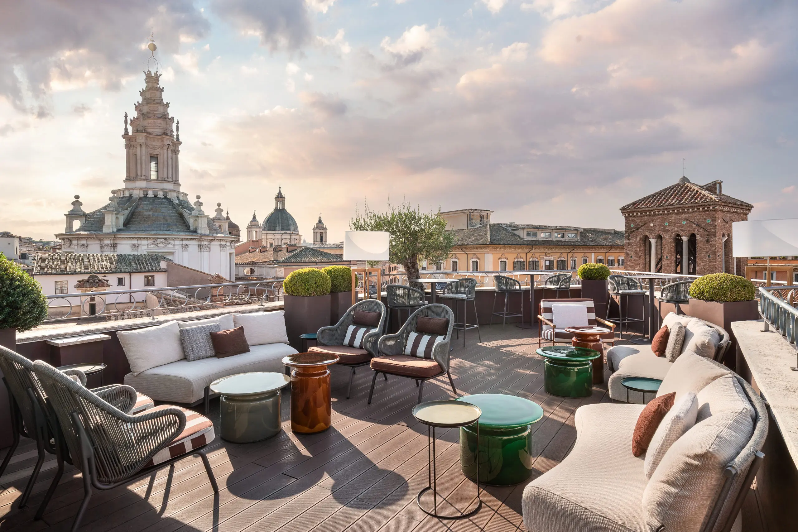 La terrazza del The Pantheon Iconic Rome Hotel - Autograph Collection - photo© Matteo Barro
