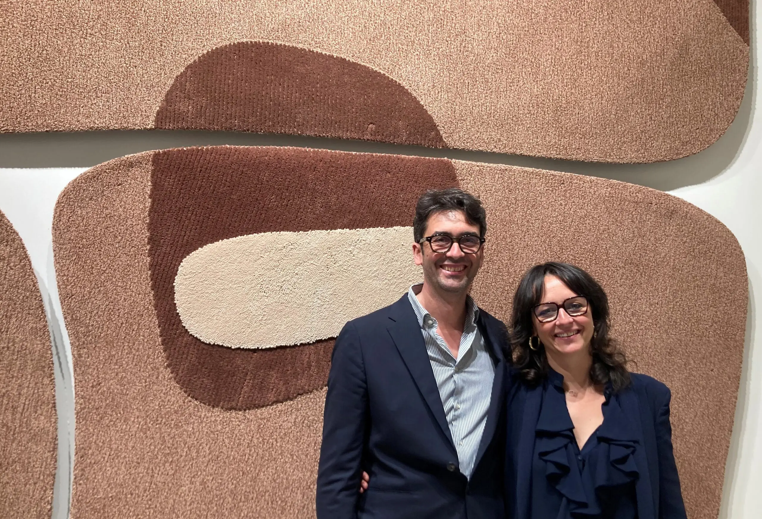 Carlo Erba, ceo di Carpet Edition, con Valentina Erba, general manager dell'azienda