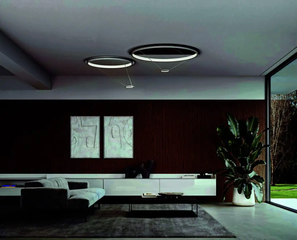 Loop di Italamp, illuminazione da soffitto disegnata da Filippo Mambretti