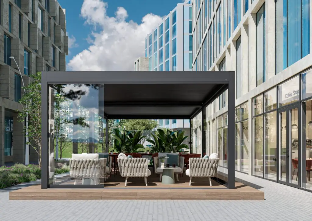 Kedry Neos di KE è una pergola bioclimatica