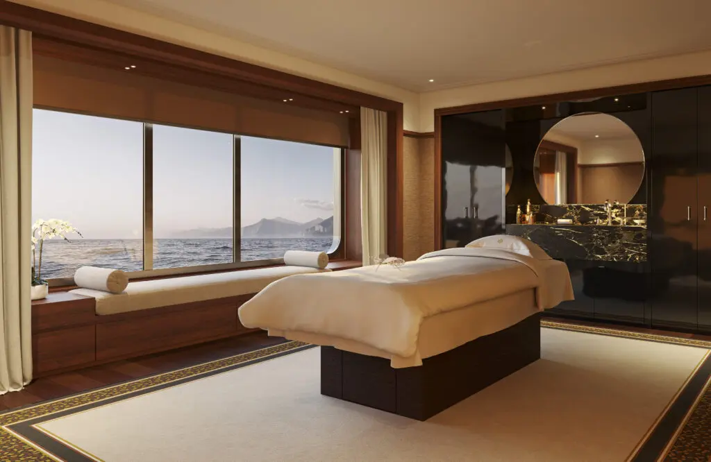 la sala spa dell'Orient Express Corinthian