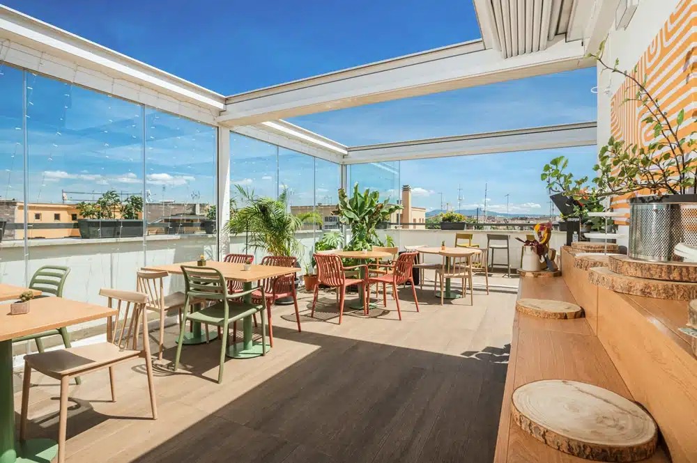 La terrazza del DotCampus di Roma