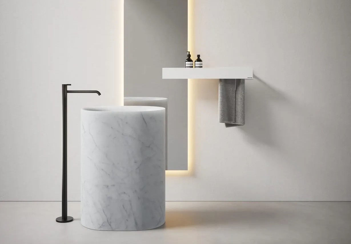 Il lavabo Nebula Stone di Antoniolupi