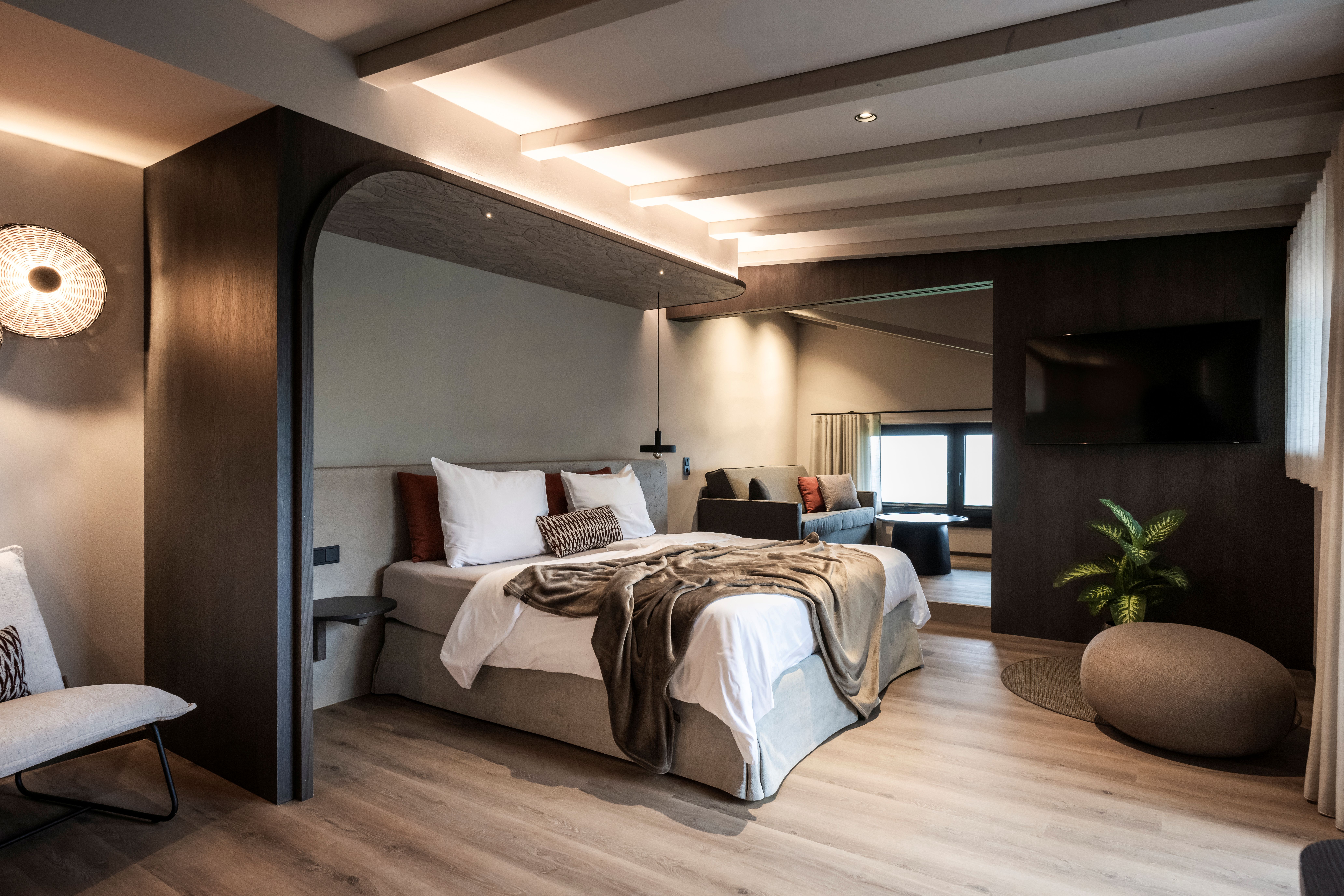 Una delle camere dell'Hotel Nutzhof