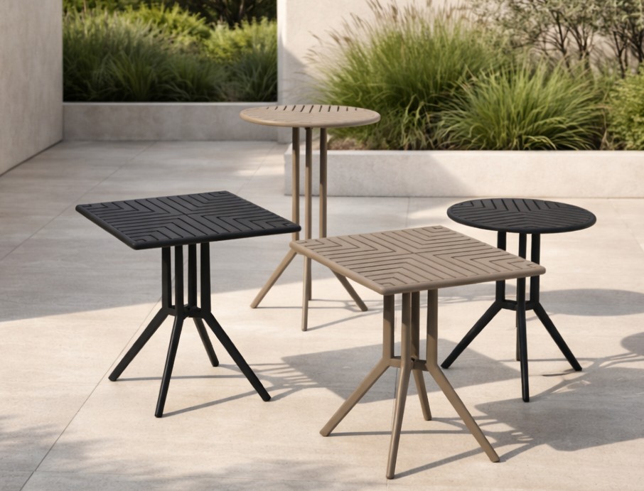 I tavoli Juniper Poliweave di Gaber