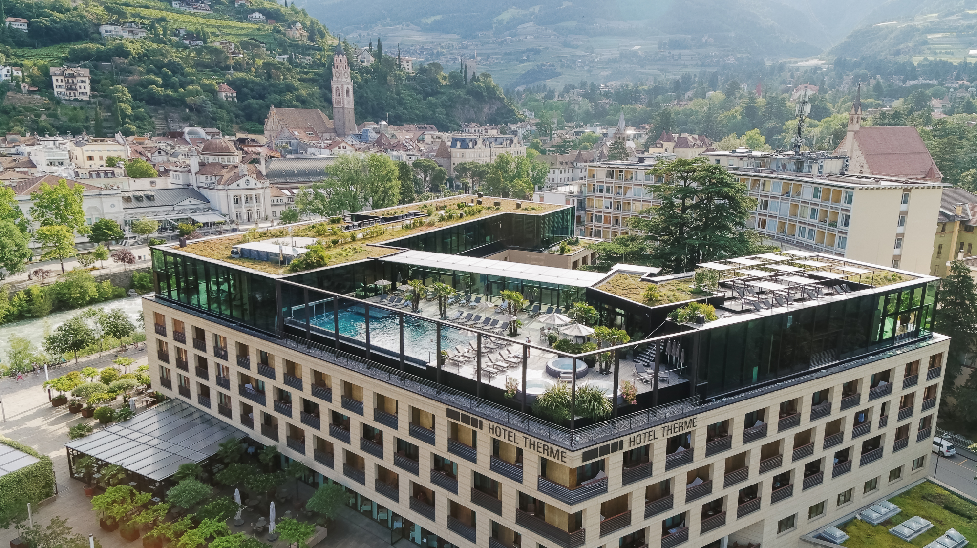 Hotel Terme Merano, la sky spa